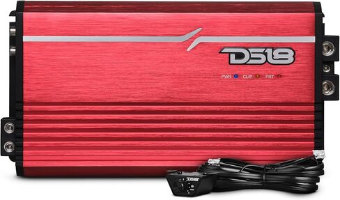 DS18 FRP-33.5K/RD 1 قناة 1 قناة 3500 واط RMS @ 1-OHM ، فئة DALLER المدى المدمجة ، كفاءة عالية ، مكبر للصوت أحادي الصغار رائع لباس ، MIDS ، أو الارتفاعات ، نتائج داينو معتمدة ، أحمر (متجدد) in Saudi Arabia