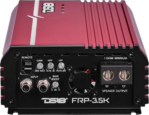 DS18 FRP-33.5K/RD 1 قناة 1 قناة 3500 واط RMS @ 1-OHM ، فئة DALLER المدى المدمجة ، كفاءة عالية ، مكبر للصوت أحادي الصغار رائع لباس ، MIDS ، أو الارتفاعات ، نتائج داينو معتمدة ، أحمر (متجدد) in Saudi Arabia