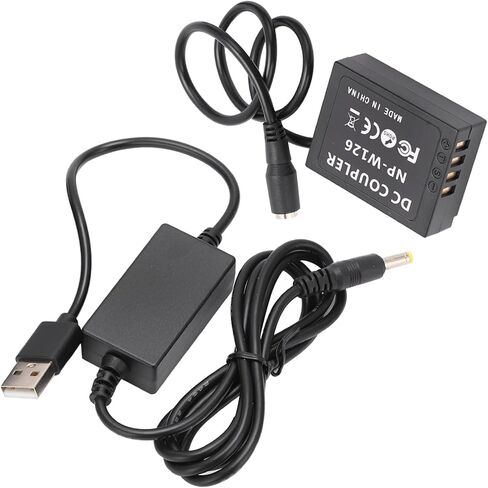 شاحن بطارية DC Docpler Dummy ، محول طاقة مع كابل محرك USB للكاميرا in Kuwait