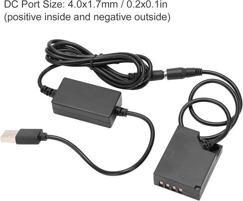 شاحن بطارية DC Docpler Dummy ، محول طاقة مع كابل محرك USB للكاميرا in Kuwait
