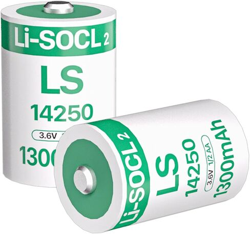 10 PCS 1300MAH LS14250 بطاريات 1/2 AA 3.6 فولت بطارية ليثيوم لبطارية Dogwatch R9 Leash ، ونسخ الاحتياط ، والساعات في الوقت الفعلي ، وبطارية Metering ER14250 (غير قابلة لإعادة الشحن) in Kuwait