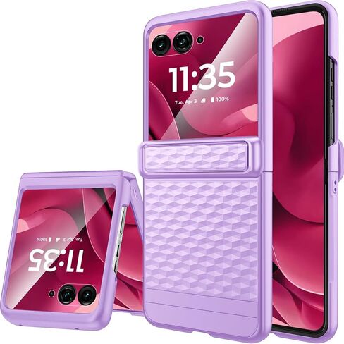 Miimall Rugged Cover for Flip 7 Phone Case مع حامي الشاشة الخارجي والمفصل ، [NON SLIP METURE] مضاد للأجراس كامل الجسم مقاوم للصدمات اللطيف in Saudi Arabia