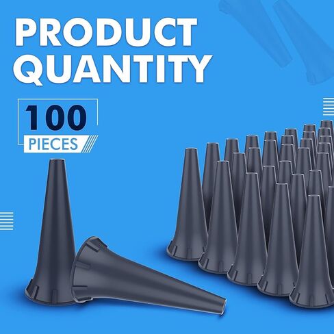 أطراف منظار الأذن بمنظار الأذن مقاس 4 مم متوافقة مع مناظير الأذن welcelln وK.a.w.e وRies-TER وH.e.i.n.e للاستعمال مرة واحدة (4 مم، 100، عدد) in Kuwait