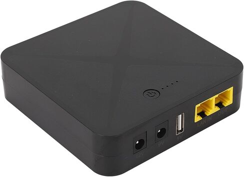 Mini Backup Battery UPS 5V 9V 12V 48V POE PORT INTONTING 8000MAH 18WH ، بطارية ذات سعة كبيرة ، منفذ USB لمودم التوجيه للكاميرا (US PLUT 110V) in Saudi Arabia