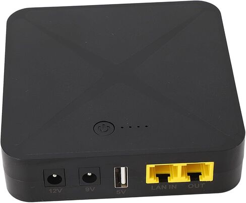 Mini Backup Battery UPS 5V 9V 12V 48V POE PORT INTONTING 8000MAH 18WH ، بطارية ذات سعة كبيرة ، منفذ USB لمودم التوجيه للكاميرا (US PLUT 110V) in Saudi Arabia