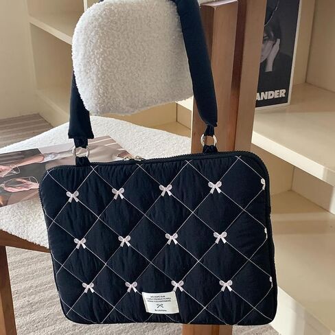 Cuity Bow Laptop Case Coquette 13-15 بوصة منتفخ كمبيوتر محمول منتفخ. in Saudi Arabia