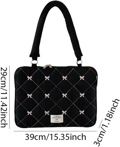 Cuity Bow Laptop Case Coquette 13-15 بوصة منتفخ كمبيوتر محمول منتفخ. in Saudi Arabia