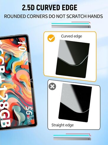 شاشة واقي الشاشة لـ Huihuang E10 Android Tablet 10 بوصة ، مضاد للخلع 9H فيلم زجاجي يسهل تثبيته ، بدون فقاعة ، عبوة 2 in Saudi Arabia