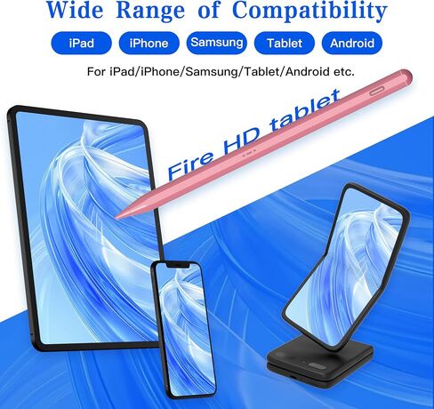 قلم القلم من أجل AMZ Fire Tablet Pen for Fire Max 11 ، Fire HD 10 Tablet All Verison ، Charge ، حساسية الميل ، قلم رصاص دقيق (أسود) in Saudi Arabia