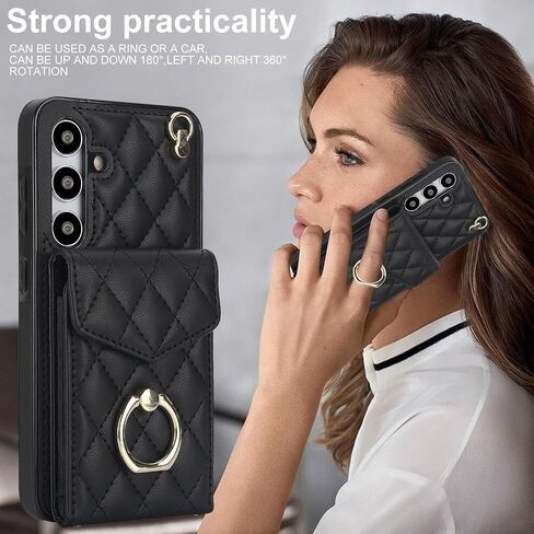 بالنسبة إلى Samsung Galaxy S25+ / S25 Plus (وليس S25) ، مع حامل البطاقة ، و Pu Leathe in Saudi Arabia
