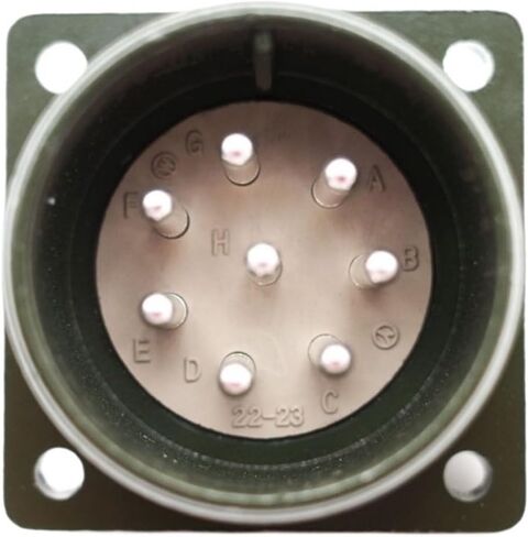 MS3108B 22-23S MS5015 Series Connector 8P Angle Plug-in MR-PWCNS1 لـ J2S Servo Motor22-23 (البرنامج المساعد والمقبس) in Saudi Arabia