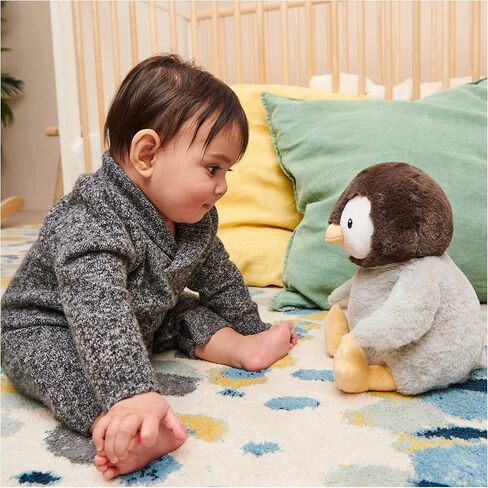 لعبة GUND Baby Animated Kissy The Penguin Plush، لعبة أطفال محشوة تغني للأعمار من 0 فما فوق، أسود/أبيض/رمادي، 30.48 سم in Saudi Arabia