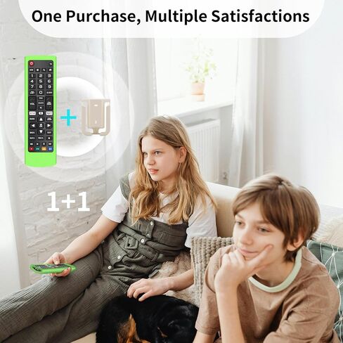 (2+2 Packs) Replacement Remote Control No Setup Fit LG TV Remote with Anti-Lost Soft Protective Silicone Cover Case Blue & Purple, Universal for LG All Smart LCD LED HDTV UHD OLED 3D 4K TVs in Kuwait