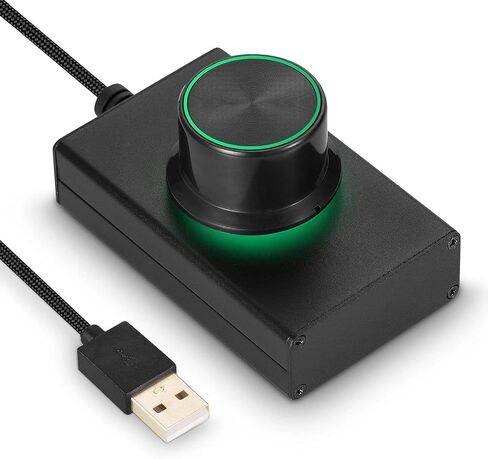 Computer Speakers for Desktop, New Mini USB Volume Controller for Computer Speaker Key Mute Lossless Audio Control Knob(D) in Saudi Arabia