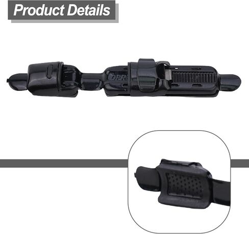 Stainless Steel Fishing Reel Seat Plate Type Adjustable Clip With Rubber Pad For Rod Building DIY Handle Kit Freshwater Saltwater Compatible Silver Black Fishing Rod Accessory(Black) in Saudi Arabia
