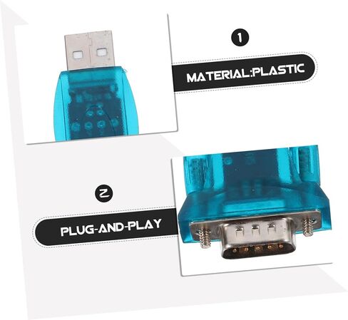 USB إلى قابس كبل المحول التسلسلي ومحول التشغيل متوافق مع Windows لا حاجة لبرنامج تشغيل لاتصال البيانات الصناعية in Kuwait