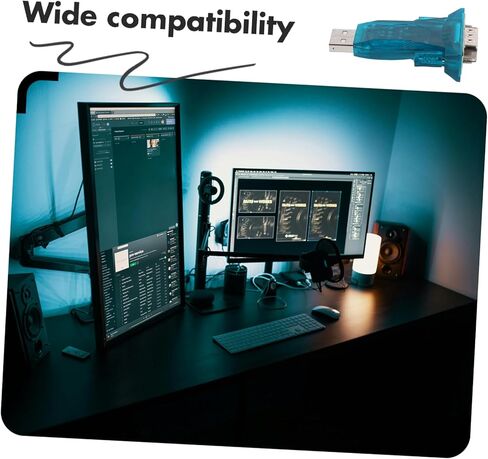 USB إلى قابس كبل المحول التسلسلي ومحول التشغيل متوافق مع Windows لا حاجة لبرنامج تشغيل لاتصال البيانات الصناعية in Kuwait