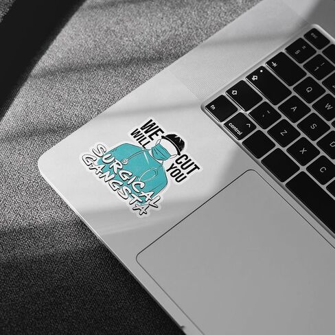 3Pcs Surgical Gangsta We Will Cut You Sticker Funny Surgical Technologist Week Gifts Surgical Tech Stickers Surgical Gangsta Surgical Tech Decal for Laptop Water Bottle Phone Car Hard Hat 3" in Saudi Arabia