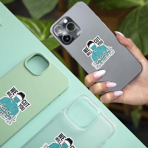 3Pcs Surgical Gangsta We Will Cut You Sticker Funny Surgical Technologist Week Gifts Surgical Tech Stickers Surgical Gangsta Surgical Tech Decal for Laptop Water Bottle Phone Car Hard Hat 3" in Saudi Arabia