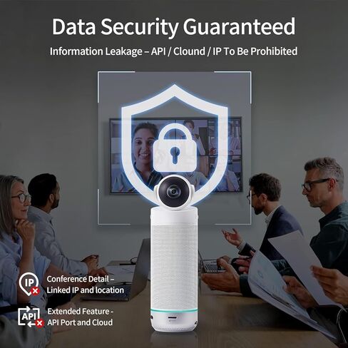 KanDao Meeting 360 (2023) Video Conference Room Camera, 1080P HD 360° Automatic Speaker Focus & Smart Zooming Conference System, Noise-Cancelling Microphones & Hi-Fi Speakers Meeting Room Camera in Kuwait