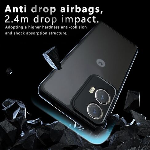 2 Pack Screen Protector for Motorola Edge 60 Fusion, 2 Tempered Glass Screen Protector,Case Friendly,Scratch Resistant,HD-Clear,Clear Black in Kuwait