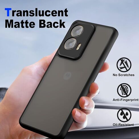 2 Pack Screen Protector for Motorola Edge 60 Fusion, 2 Tempered Glass Screen Protector,Case Friendly,Scratch Resistant,HD-Clear,Clear Black in Kuwait