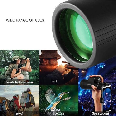 Monoculars Telescope High Power Telescope 40X60 Low Light High Power Mobile Phone Lens Telescope for Adult Bird Watching Outdoor Travel Sightseeing Binoculars in Saudi Arabia
