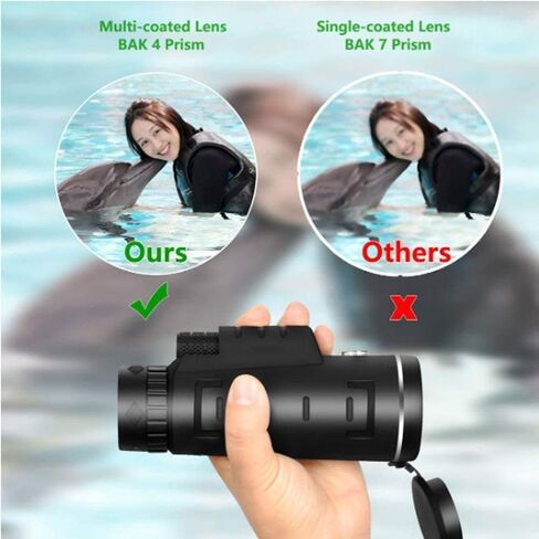Monoculars Telescope High Power Telescope 40X60 Low Light High Power Mobile Phone Lens Telescope for Adult Bird Watching Outdoor Travel Sightseeing Binoculars in Saudi Arabia
