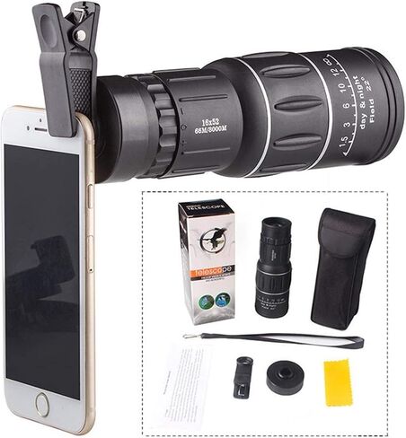 Monoculars Telescope High Power 16X Outdoor Hiking Concert Optical Zoom Lens Armoring Phone Camera Photo Lens Binoculars in Saudi Arabia