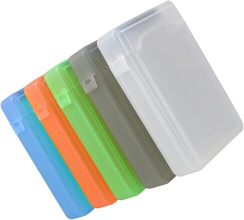 صناديق حماية محرك أقراص ثابتة 5pclly 5pcs 2.5 بوصة حامل تخزين بلاستيكي لمحركات أقراص خارجية مقاومة للصدمات للمكتب والسفر ملحقات السفر in Kuwait