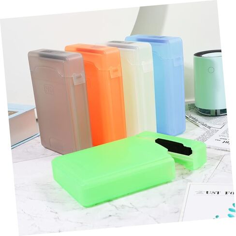 صناديق حماية محرك أقراص ثابتة 5pclly 5pcs 2.5 بوصة حامل تخزين بلاستيكي لمحركات أقراص خارجية مقاومة للصدمات للمكتب والسفر ملحقات السفر in Kuwait