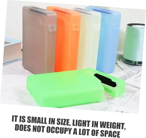 صناديق حماية محرك أقراص ثابتة 5pclly 5pcs 2.5 بوصة حامل تخزين بلاستيكي لمحركات أقراص خارجية مقاومة للصدمات للمكتب والسفر ملحقات السفر in Kuwait