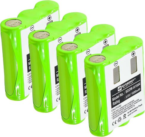 Synergy Digital 2-Way Radio Batteries, Compatible with Motorola TalkAbout T605 H2O 2-Way Radio, (Ni-MH, 3.6V, 1600 mAh), Combo-Pack Includes: 4 x SD2W-H1004 Batteries in Saudi Arabia