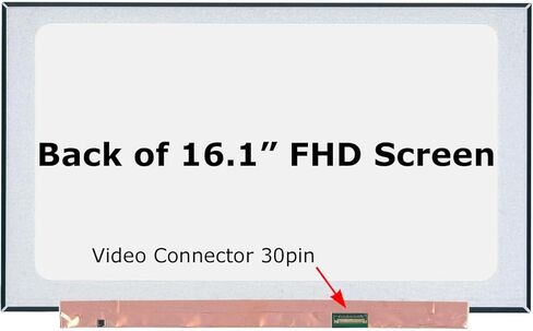Screenarama استبدال الشاشة الجديدة لـ HP M54732-001 NV161FHM-N41 V3.0 (FHD 30PIN 1920X1080) IPS LCD LED مع أدوات وشريط in Saudi Arabia