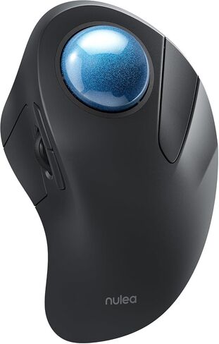 Nulea M505A Wireless Trackball Mouse Ergonomic 44mm Index Finger Control in Saudi Arabia