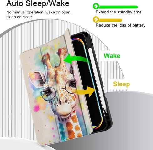 Case Meegoodo لـ M4 iPad Pro 13 Inch Case 2024 ، غطاء الكمبيوتر اللوحي مع حامل Trifold + حامل قلم رصاص + تلقائي للاستيقاظ/النوم + غطاء خلفي لينة للأطفال ، زهرة خيالية جميلة in Saudi Arabia