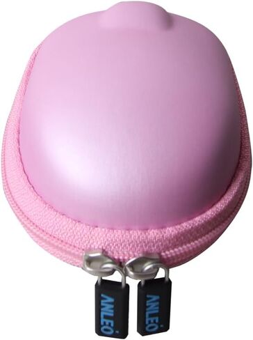 Anleo Durable Hard Travel Storage Case for Logitech M196 / Logitech M240 Wireless Mouse - Shockproof EVA Protective Case (Pink) in Saudi Arabia