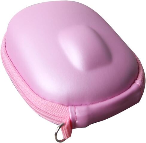 Anleo Durable Hard Travel Storage Case for Logitech M196 / Logitech M240 Wireless Mouse - Shockproof EVA Protective Case (Pink) in Saudi Arabia