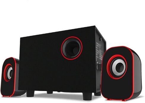 مكبرات صوت كمبيوتر لسطح المكتب ، Multimedia 2.1 سطح المكتب مكبر صوت كمبيوتر LED LED Subwoofer Subwoofer Home USB Supply لجهاز الكمبيوتر المحمول للكمبيوتر المحمول in Saudi Arabia