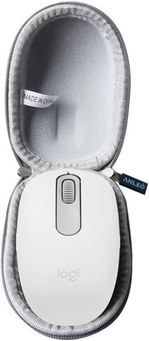 Anleo Durable Hard Travel Storage Case for Logitech M196 / Logitech M240 Wireless Mouse - Shockproof EVA Protective Case (Pink) in Saudi Arabia