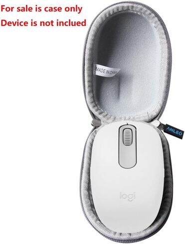 Anleo Durable Hard Travel Storage Case for Logitech M196 / Logitech M240 Wireless Mouse - Shockproof EVA Protective Case (Pink) in Saudi Arabia