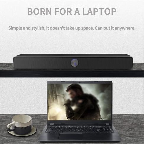 مكبرات صوت الكمبيوتر لسطح المكتب ، مكبر صوت الكمبيوتر USB سلكي و Soundbar Stereo STEREO SUPWOOFER BOOMBOX BASS SOUNDBOX 3.5 مم in Saudi Arabia