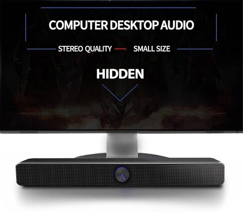 مكبرات صوت الكمبيوتر لسطح المكتب ، مكبر صوت الكمبيوتر USB سلكي و Soundbar Stereo STEREO SUPWOOFER BOOMBOX BASS SOUNDBOX 3.5 مم in Saudi Arabia