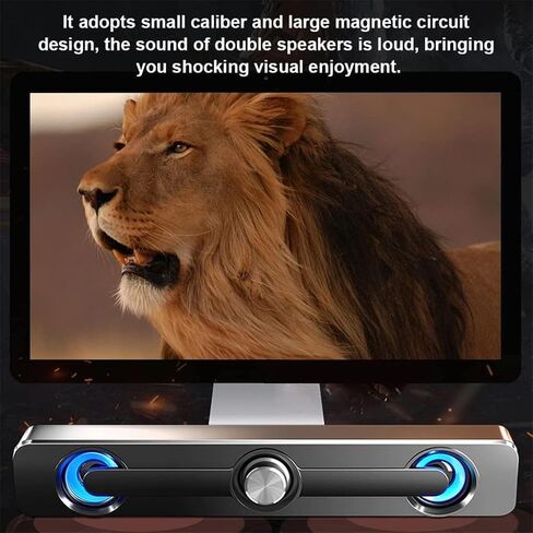 مكبرات صوت الكمبيوتر لسطح المكتب ، مكبر صوت الكمبيوتر 3W USB سلكي شريط Stereo Stereo Stereo Stereo SPEAN SEEPER SEEBER CONFER in Saudi Arabia