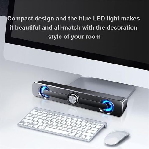 مكبرات صوت الكمبيوتر لسطح المكتب ، مكبر صوت الكمبيوتر 3W USB سلكي شريط Stereo Stereo Stereo Stereo SPEAN SEEPER SEEBER CONFER in Saudi Arabia