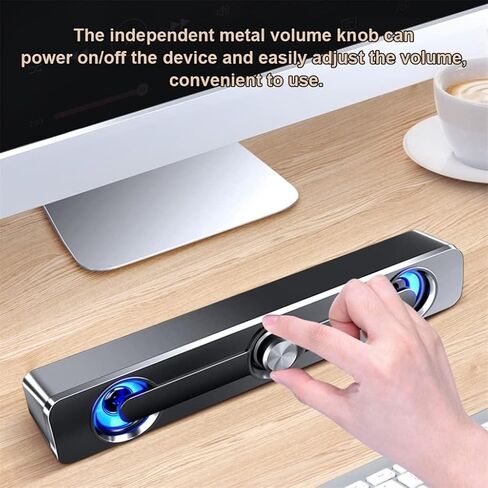 مكبرات صوت الكمبيوتر لسطح المكتب ، مكبر صوت الكمبيوتر 3W USB سلكي شريط Stereo Stereo Stereo Stereo SPEAN SEEPER SEEBER CONFER in Saudi Arabia