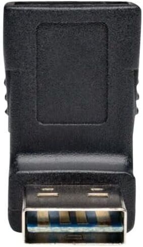 TRIPP Lite Eaton Series UR024-000 UP USB 2.0 UP-OND ADAPTER ، النوع A قابل للعكس من الذكور إلى موصل مطلي بالذهب 90 درجة ، وسرعة عالية ، أسود ، حزمة العناية السحابية المؤهلة مسبقًا (50 حزمة) in Kuwait