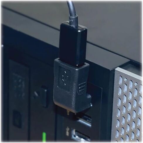 TRIPP Lite Eaton Series UR024-000 UP USB 2.0 UP-OND ADAPTER ، النوع A قابل للعكس من الذكور إلى موصل مطلي بالذهب 90 درجة ، وسرعة عالية ، أسود ، حزمة العناية السحابية المؤهلة مسبقًا (50 حزمة) in Kuwait