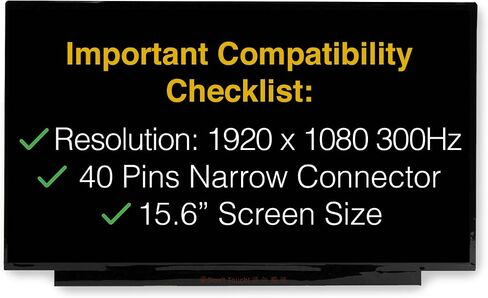 شاشة الاستبدال لـ Dell 0W8KKR 40 دبابيس FHD 1920x1080 عرض LED LED Matte مع أدوات وشريط in Saudi Arabia
