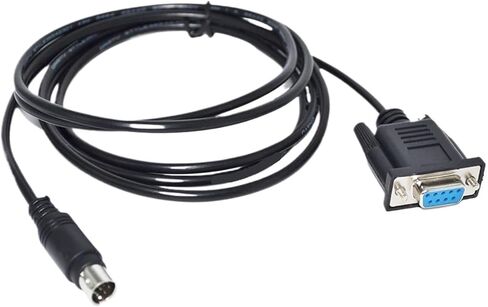 RS232 DB9 D-SUB9PIN أنثى إلى DIN 8P MD8PIN محول محول الذك in Kuwait